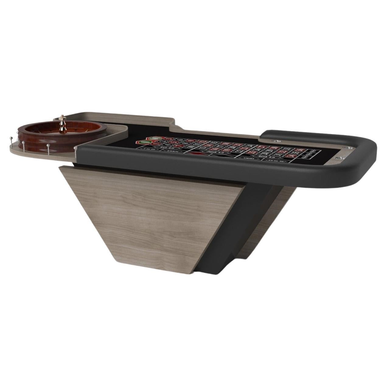 Elevate Customs Vogue Roulette Tables /Solid White Oak Wood in 8'2" -Made in USA For Sale