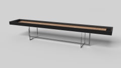 Elevate Customs Vogue Shuffleboard Tables /Solid Pantone Black Color in 14' -USA