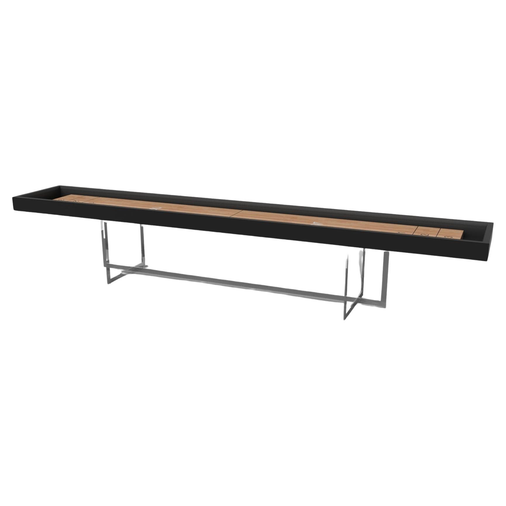 Elevate Customs Vogue Shuffleboard Tables /Solid Pantone Black Color in 14' -USA