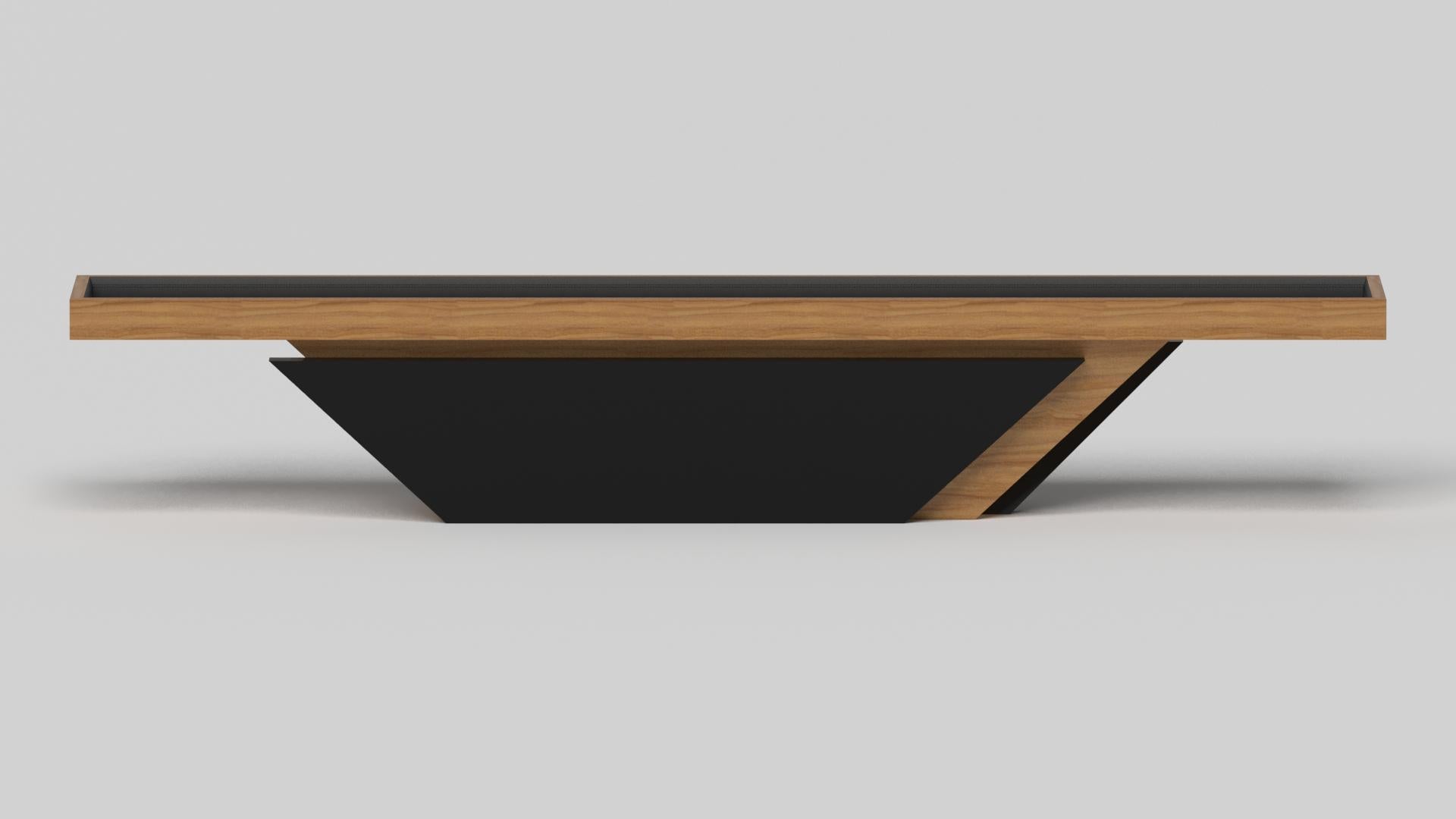 Américain Elevate Customs Vogue Shuffleboard Tables / Bois de teck massif en 9' - Fabriqué aux États-Unis en vente