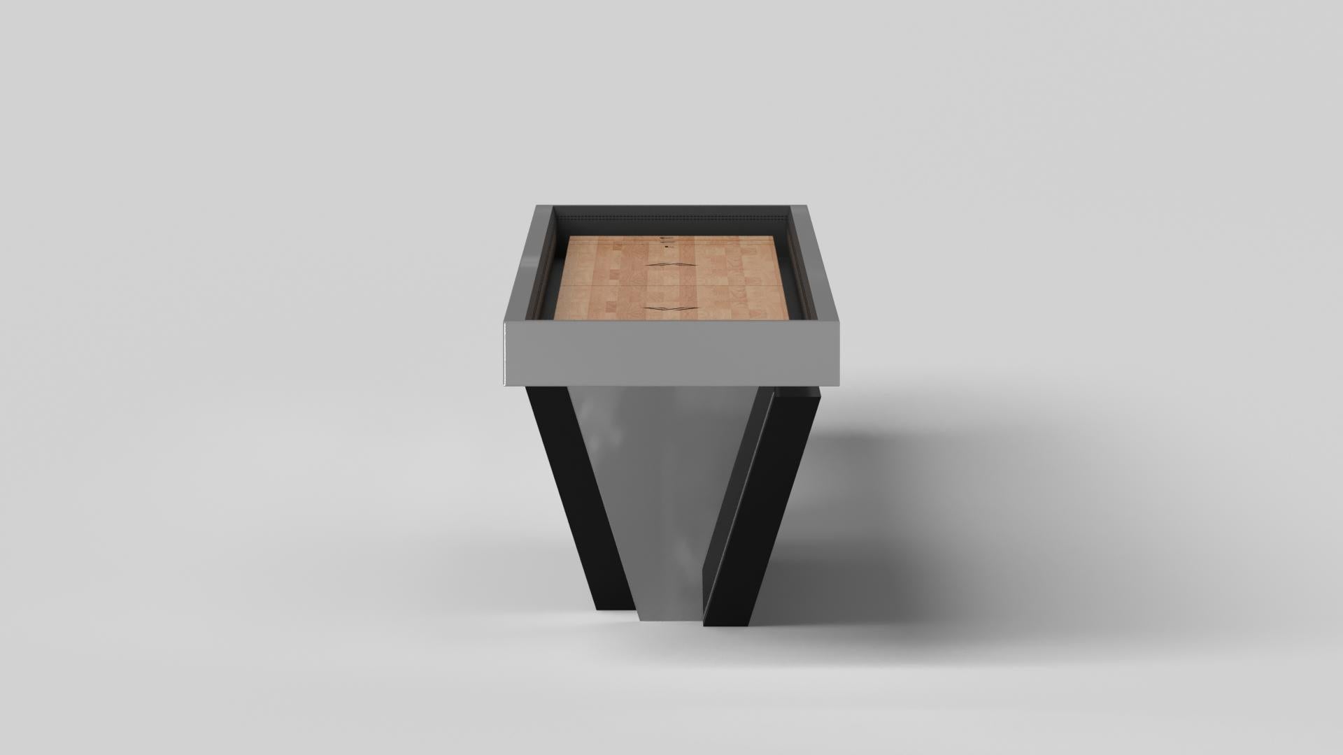 Moderne Elevate Customs Vogue tables Shuffleboard Tables/Sheet Metal en acier inoxydable en 22'-USA en vente