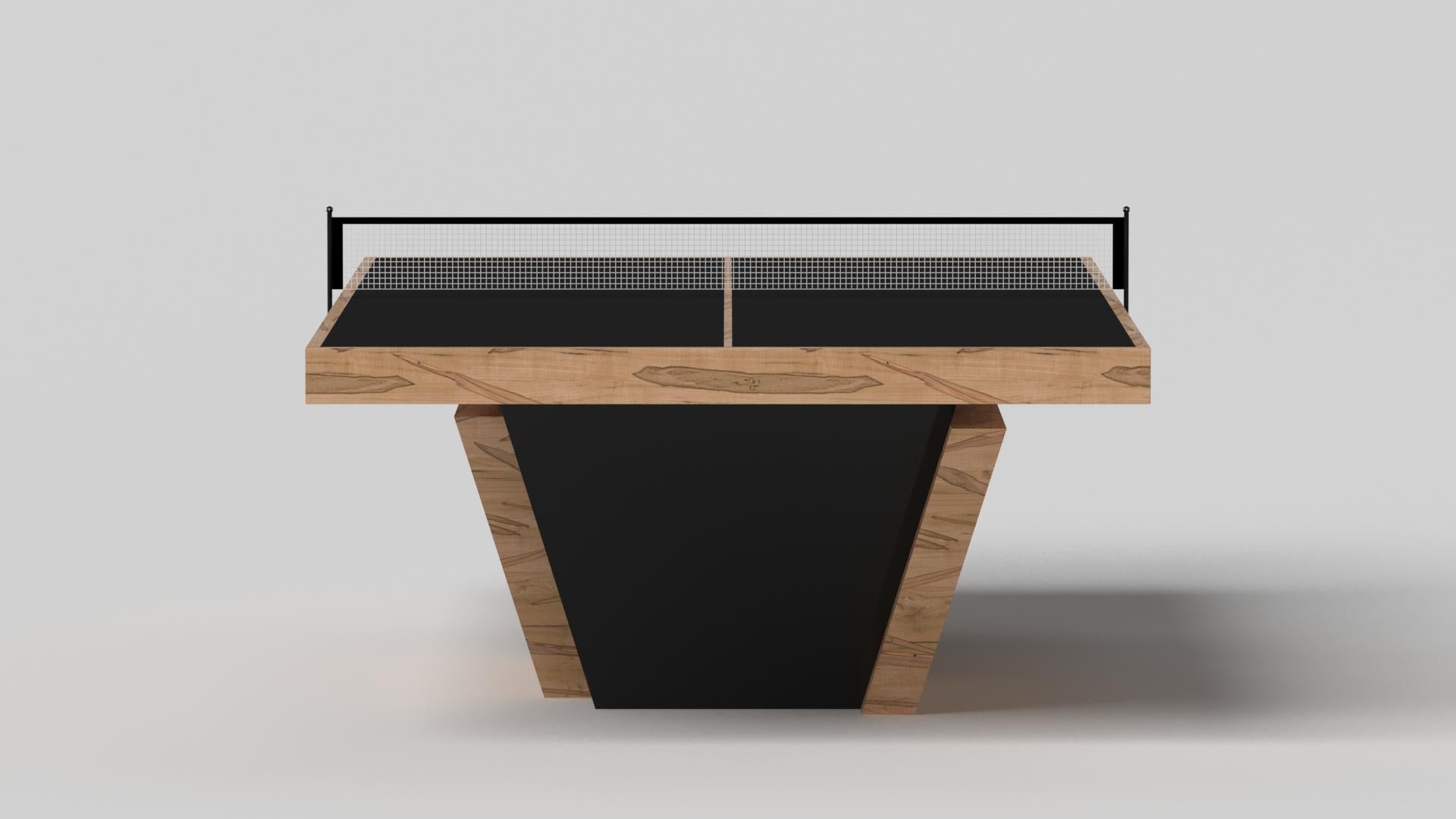Modern Elevate Customs Vogue Tennis Table / Solid Curly Maple Wood in 9' - Made in USA For Sale