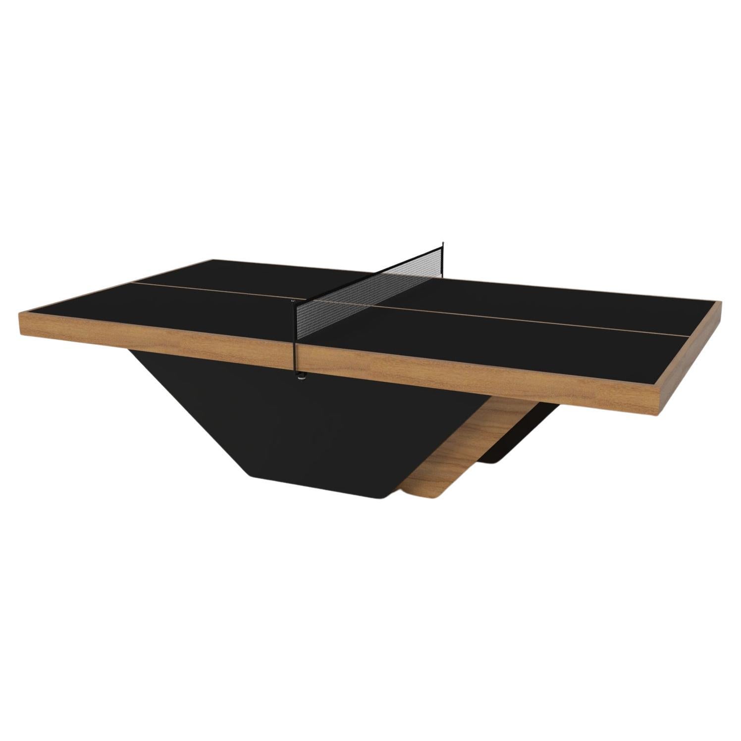 Elevate Customs Vogue Tennis Table / Solid Teak Wood in 9' - Made in USA For Sale