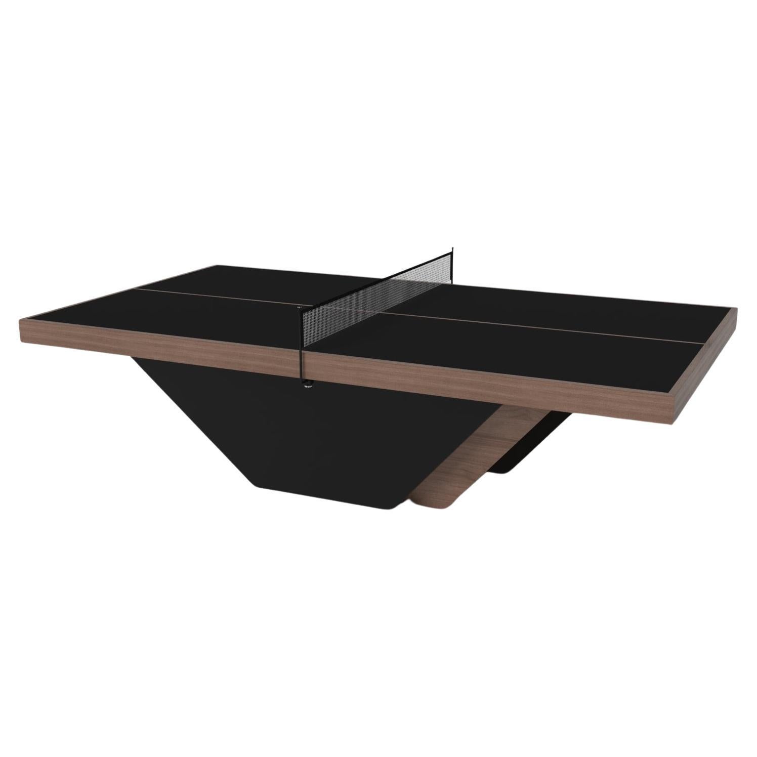 Elevate Customs Vogue Tennis Table / Solid Walnut Wood in 9' - Made in USA For Sale