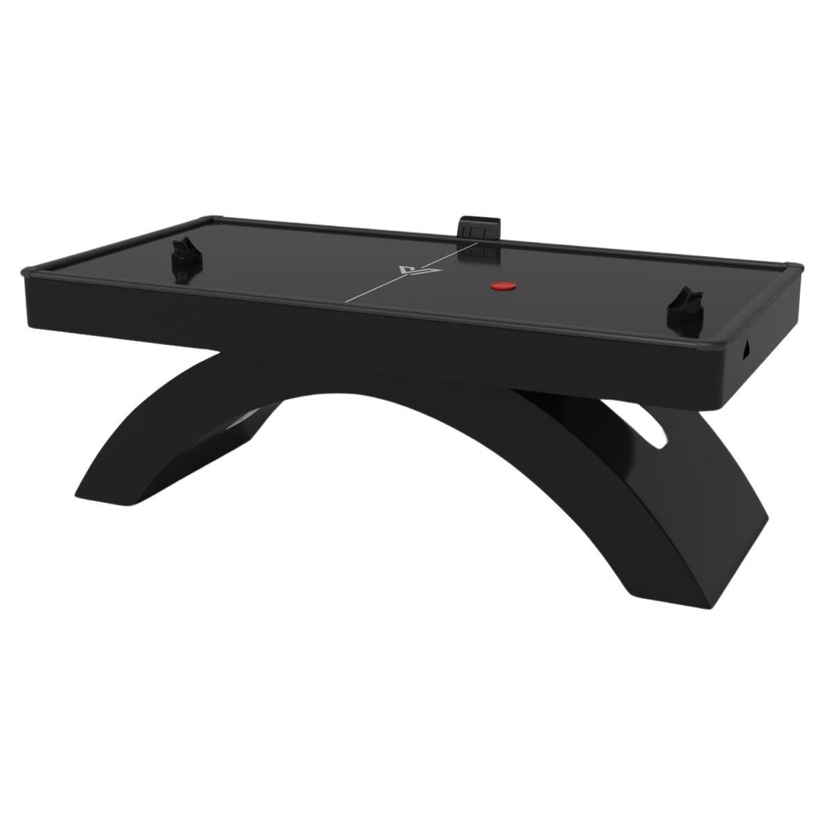Elevate Customs Zenith Air Hockey Tables / Solid Pantone Black in 7'-Made in USA For Sale