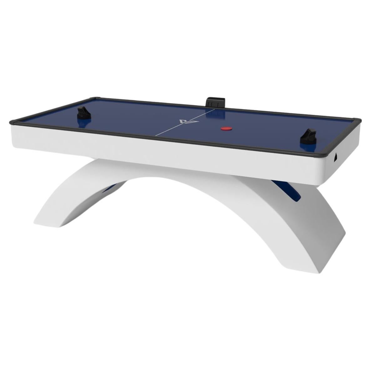 Elevate Customs Zenith Air Hockey Tables /Solid Pantone White in 7' -Made in USA