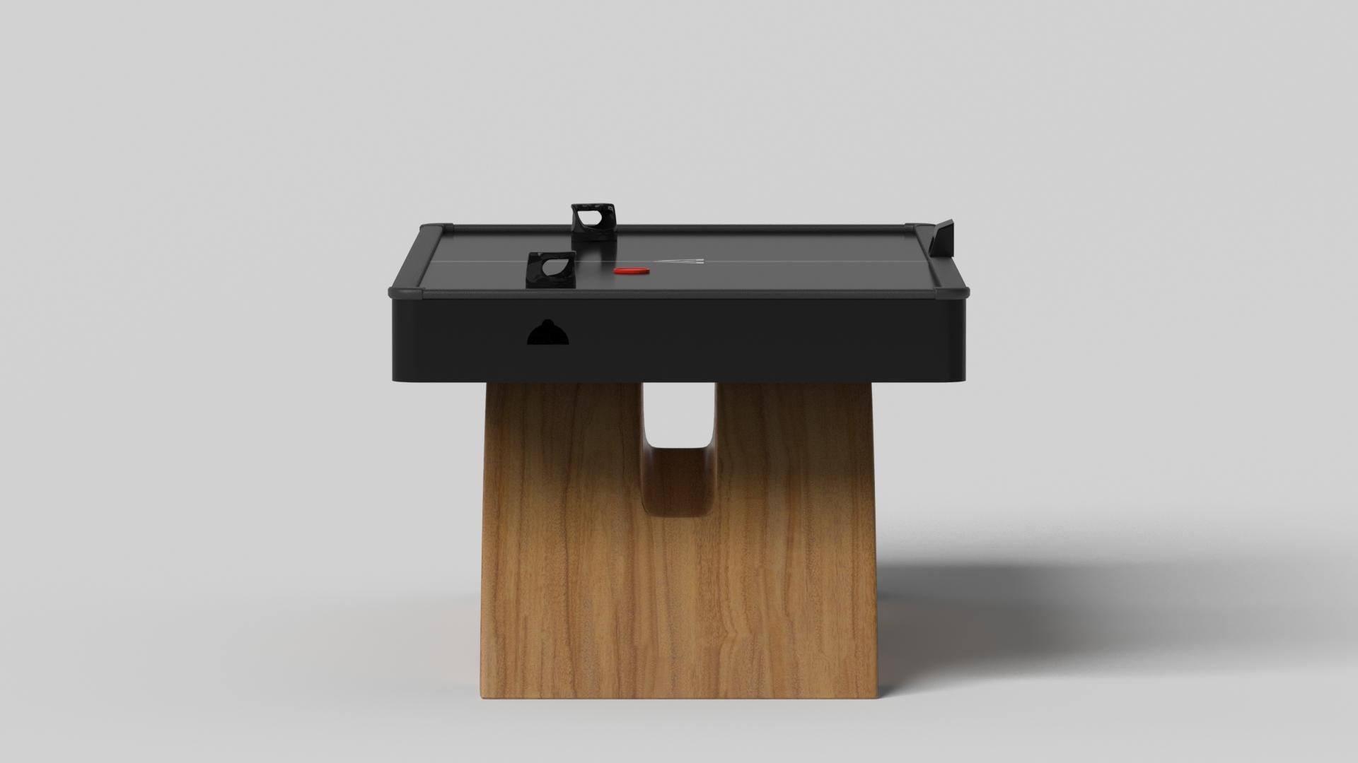Moderne Elevate Customs Zenith Air Hockey Tables / Solid Teak wood in 7' - Made in USA en vente