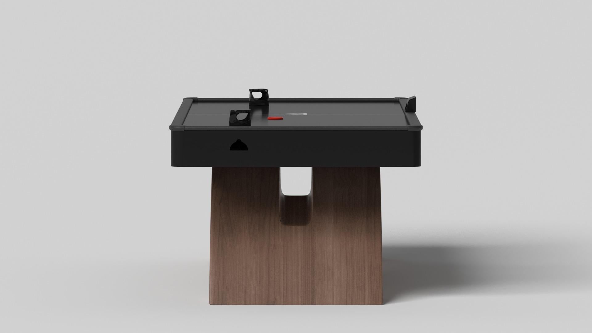 Moderne Elevate Customs Zenith Air Hockey Tables / Solid Walnut Wood in 7' - Made in USA en vente