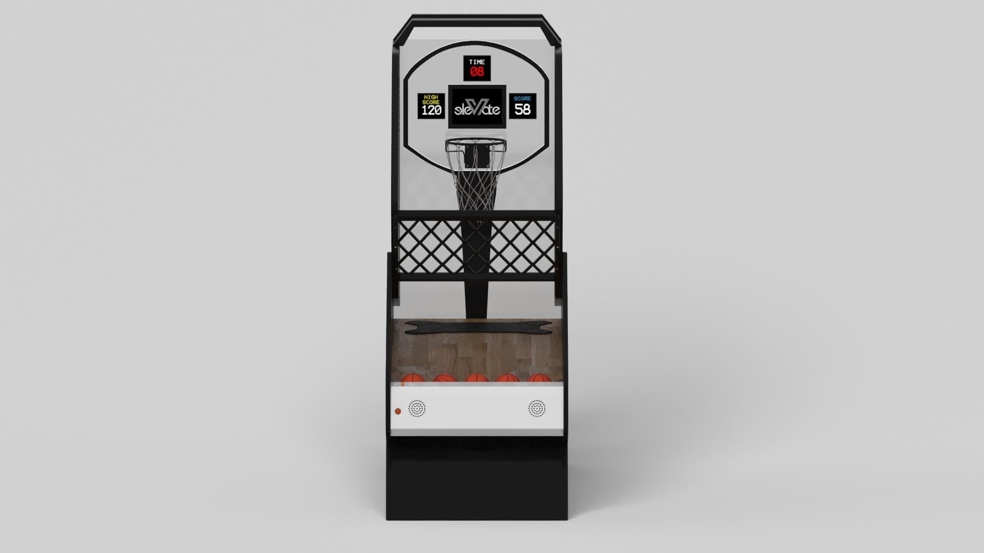 Modern Elevate Customs Zenith Basketball Tables /Solid Pantone Black Color in 8'3