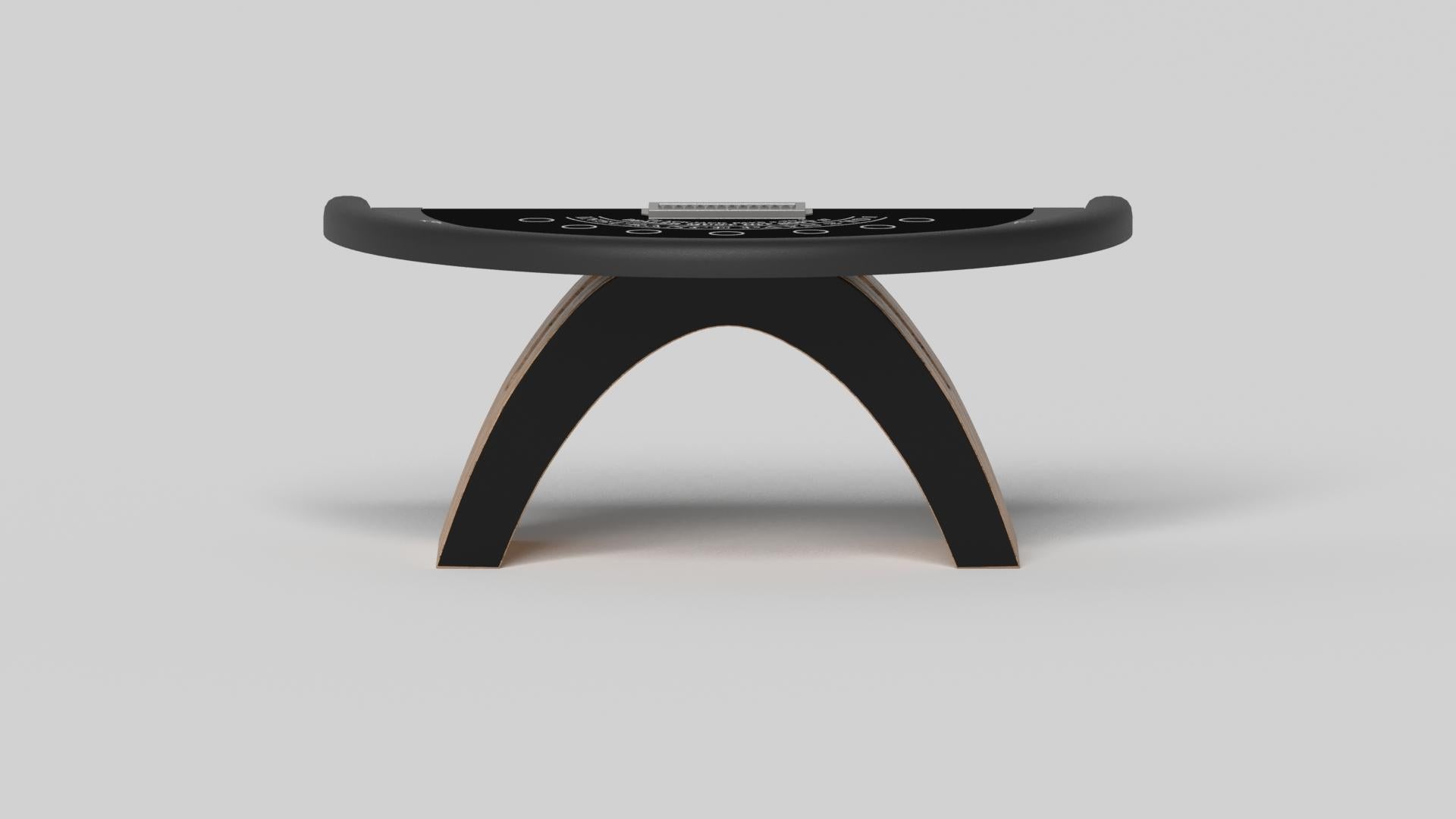 American Elevate Customs Zenith Black Jack Tables / Solid Curly Maple Wood in 7'4