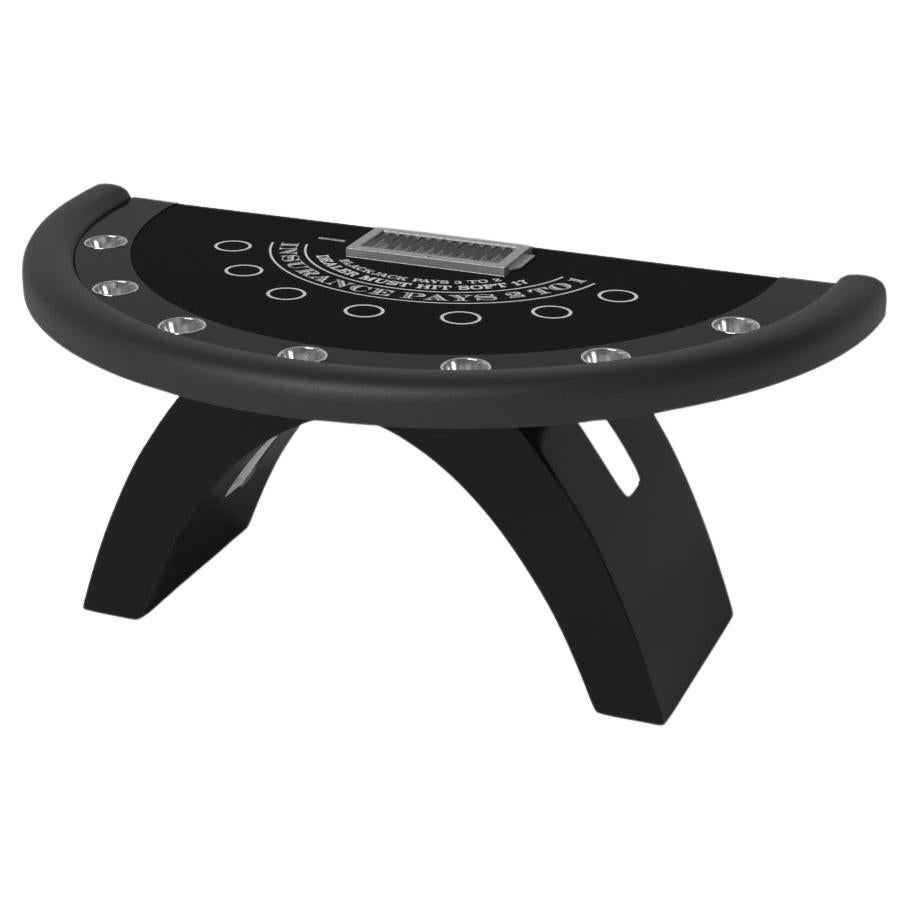 Elevate Customs Zenith Black Jack Tables /Solid Pantone Black Color in 7'4" -USA For Sale