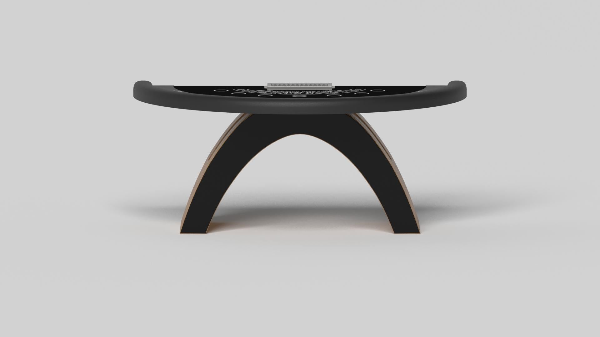 American Elevate Customs Zenith Black Jack Tables / Solid Teak Wood in 7'4