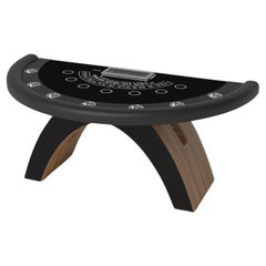 Elevate Customs Zenith Black Jack Tables / Bois de teck massif en 7'4" - Fabriqué aux États-Unis