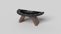 Elevate Customs Zenith Black Jack Tables /Solid Walnut Wood in 7'4" -Made in USA