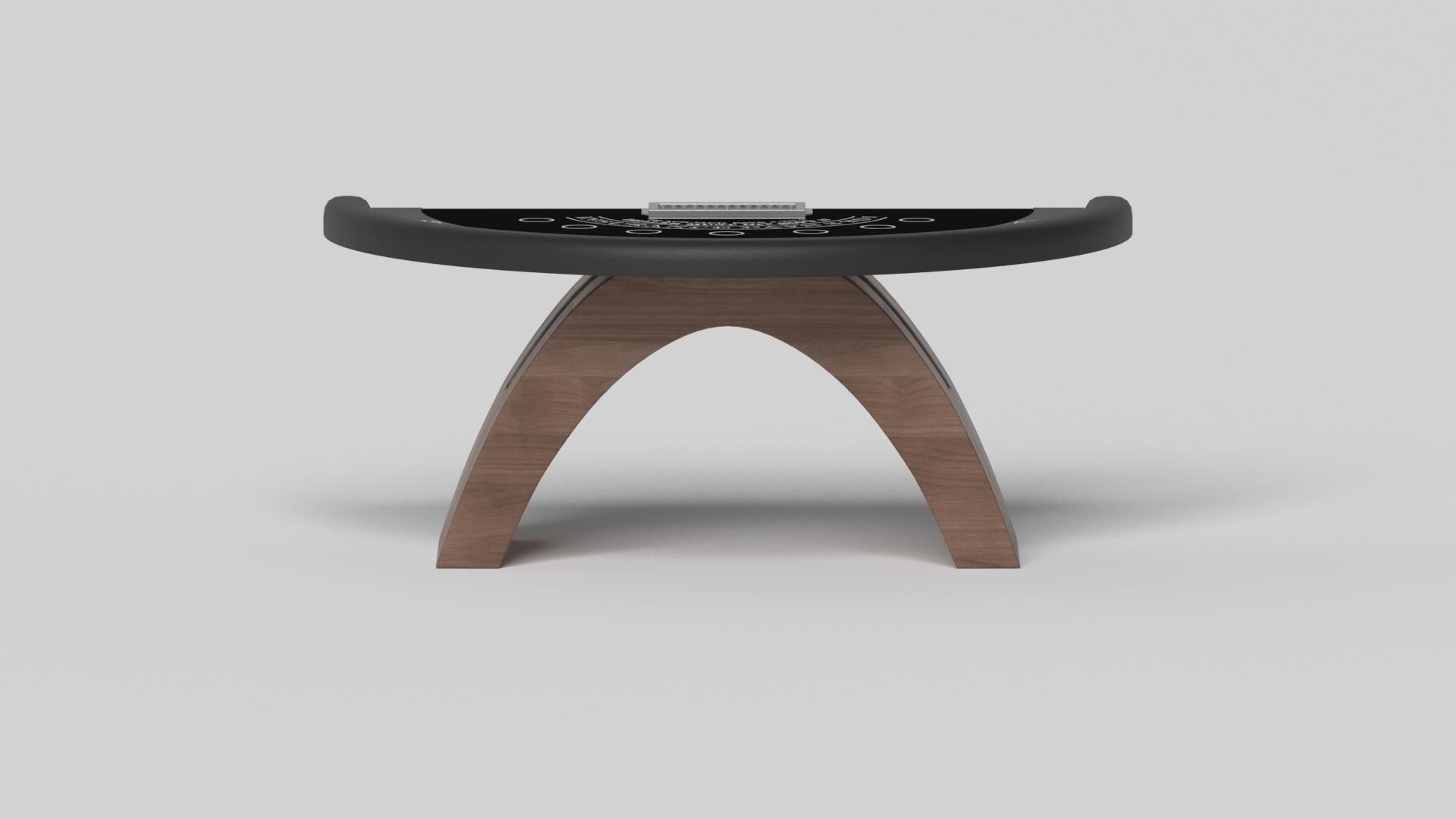 Américain Elevate Customs Zenith Black Jack Tables /Solid Walnut Wood in 7'4