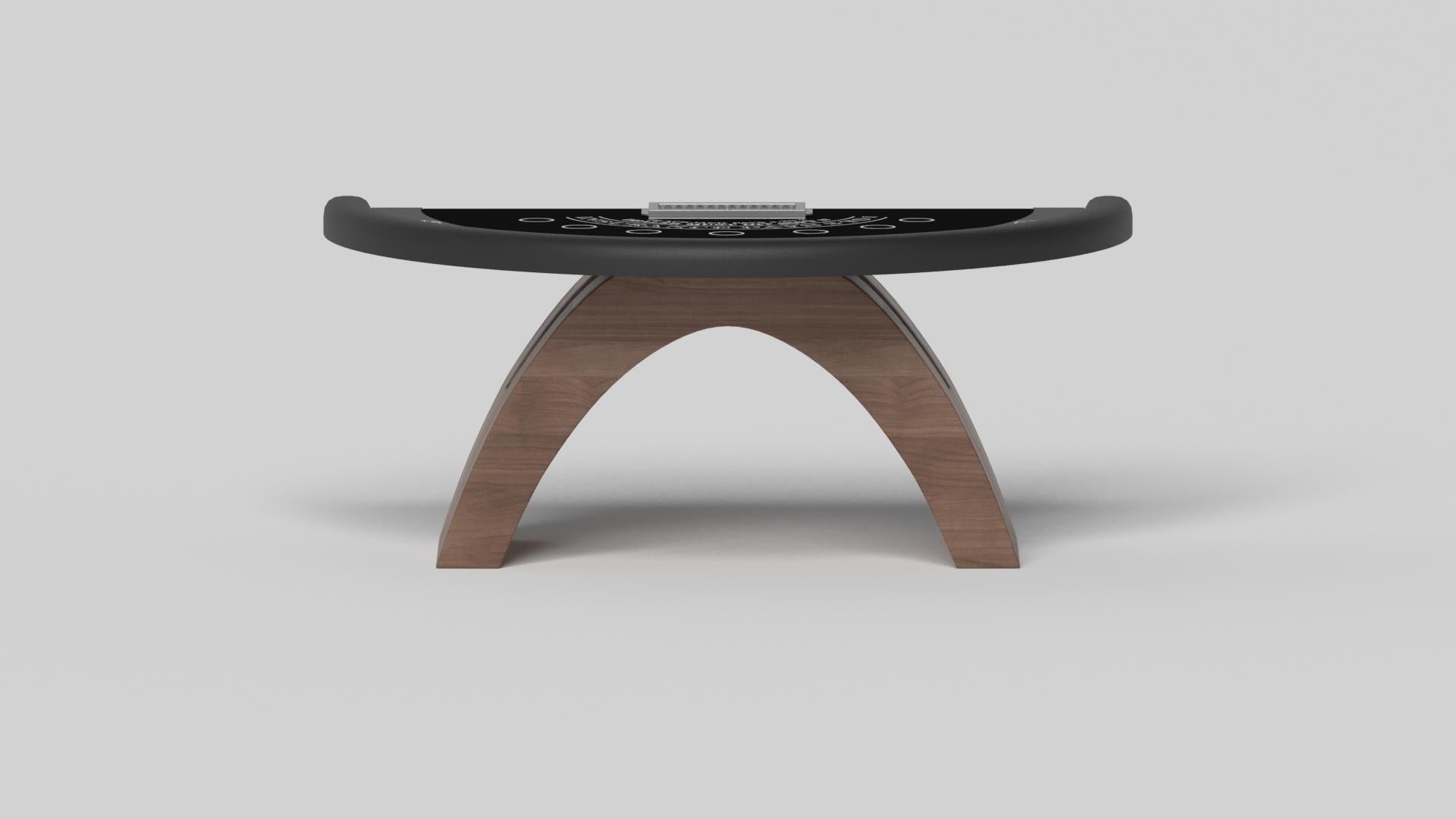 American Elevate Customs Zenith Black Jack Tables /Solid Walnut Wood in 7'4