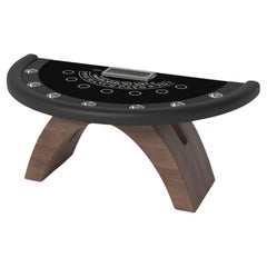 Elevate Customs Zenith Black Jack Tables /Solid Walnut Wood in 7'4" -Made in USA