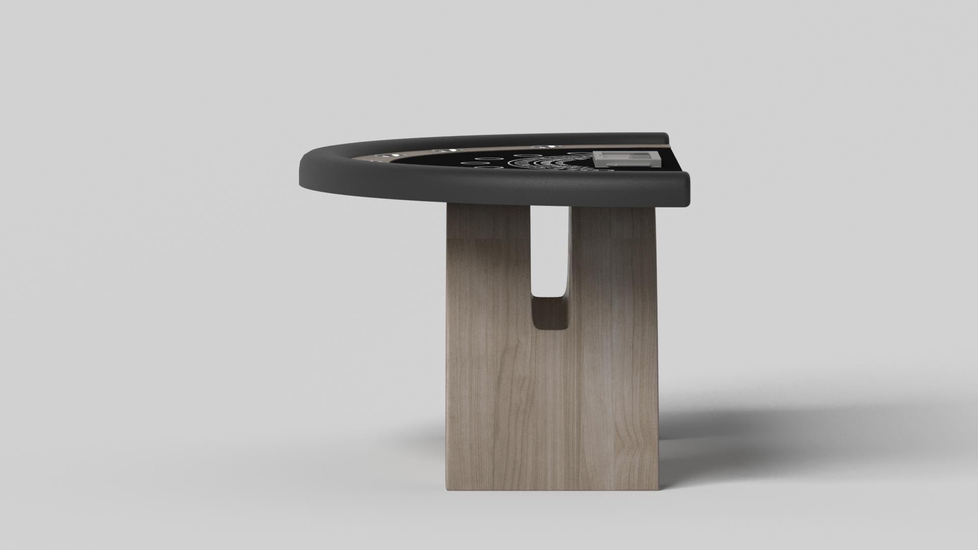 Modern Elevate Customs Zenith Black Jack Tables / Solid White Oak Wood in 7'4
