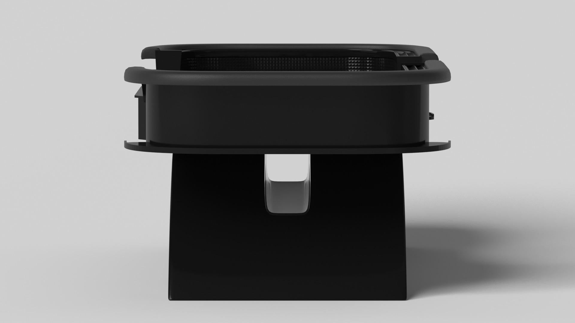 Modern Elevate Customs Zenith Craps Tables / Solid Pantone Black Color in 9'9