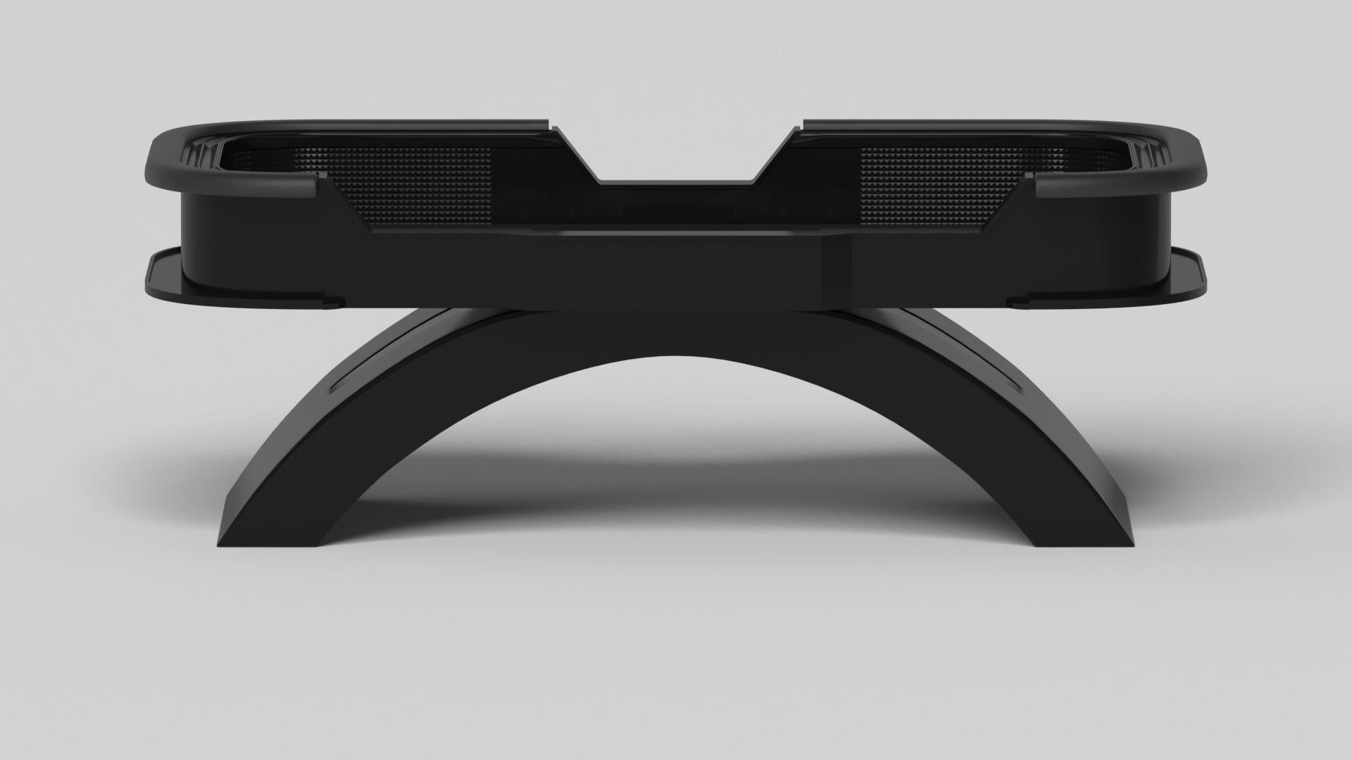 American Elevate Customs Zenith Craps Tables / Solid Pantone Black Color in 9'9