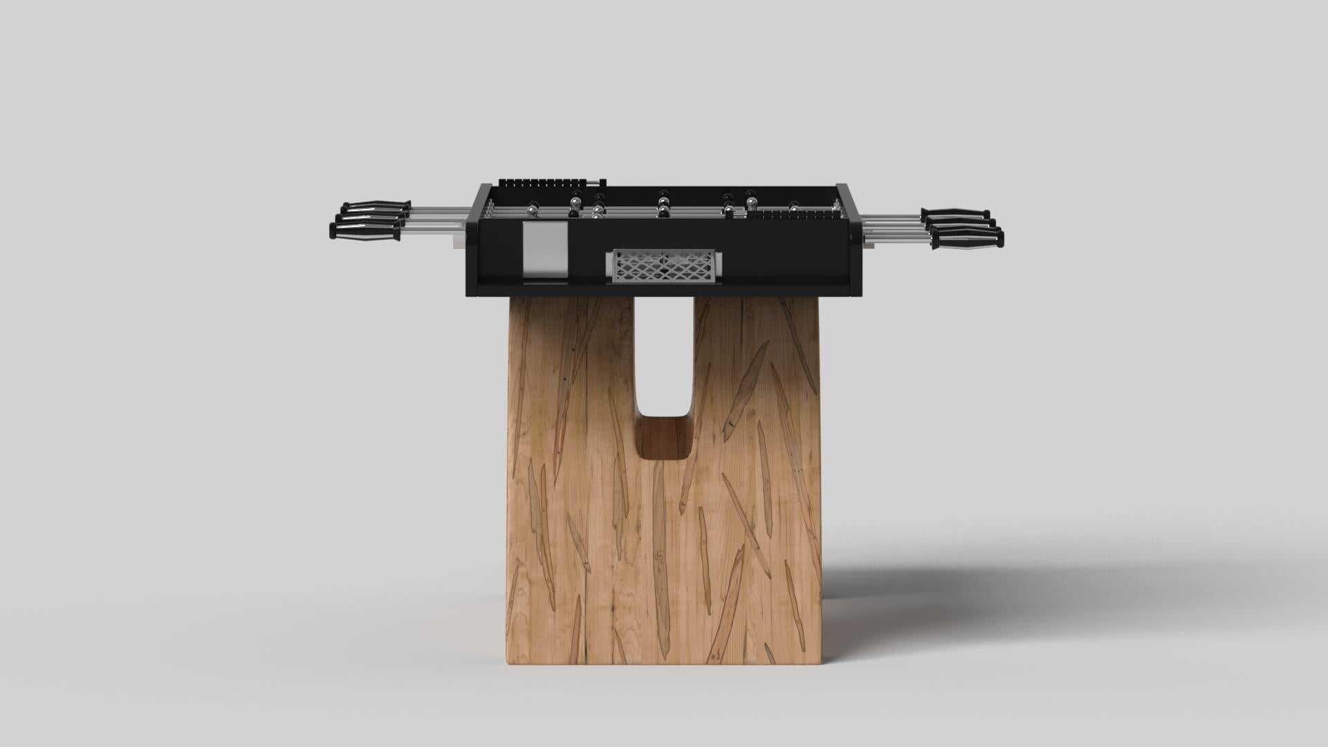 Modern Elevate Customs Zenith Foosball Tables/Solid Curly Maple Wood in 5' -Made in USA For Sale
