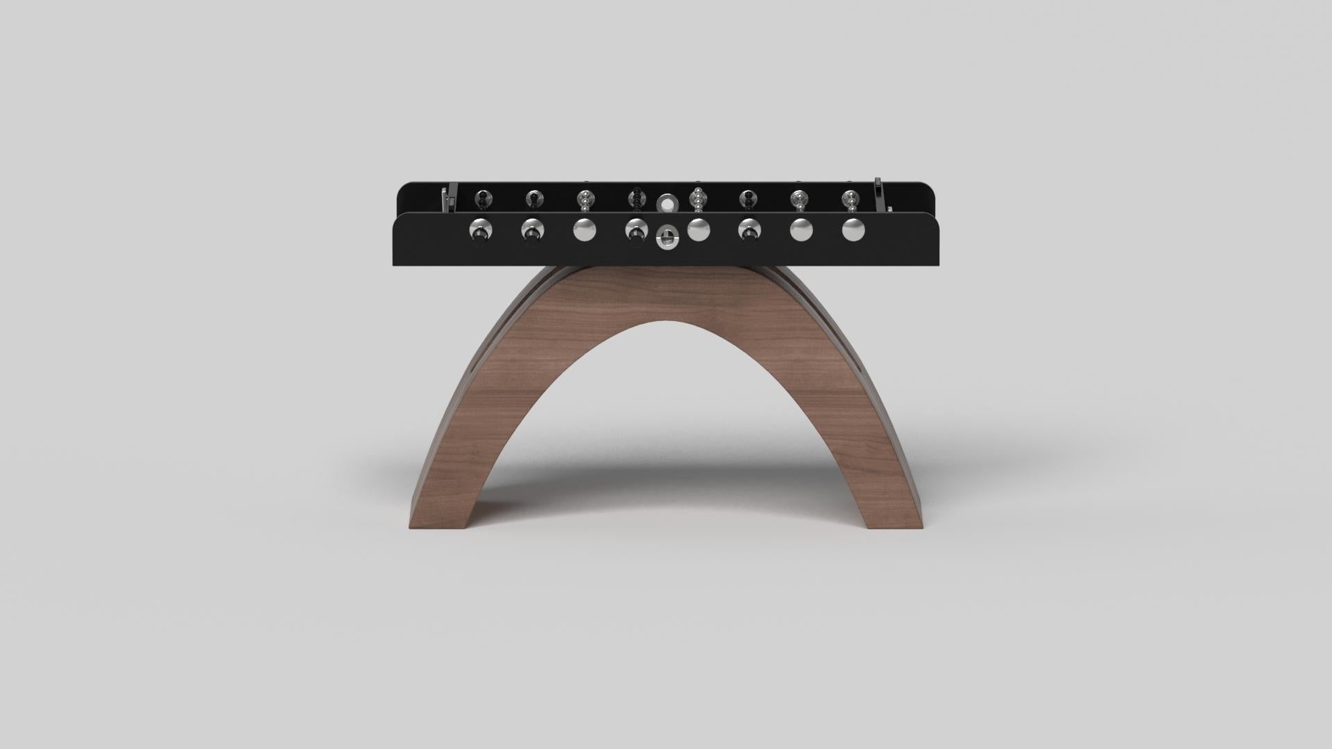 American Elevate Customs Zenith Foosball Tables / Solid Walnut Wood in 5' - Made in USA For Sale