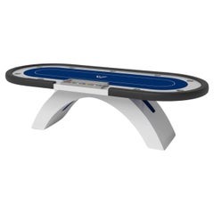 Elevate Customs Zenith Poker Tables / Solid Pantone White Color in 8'8" - USA