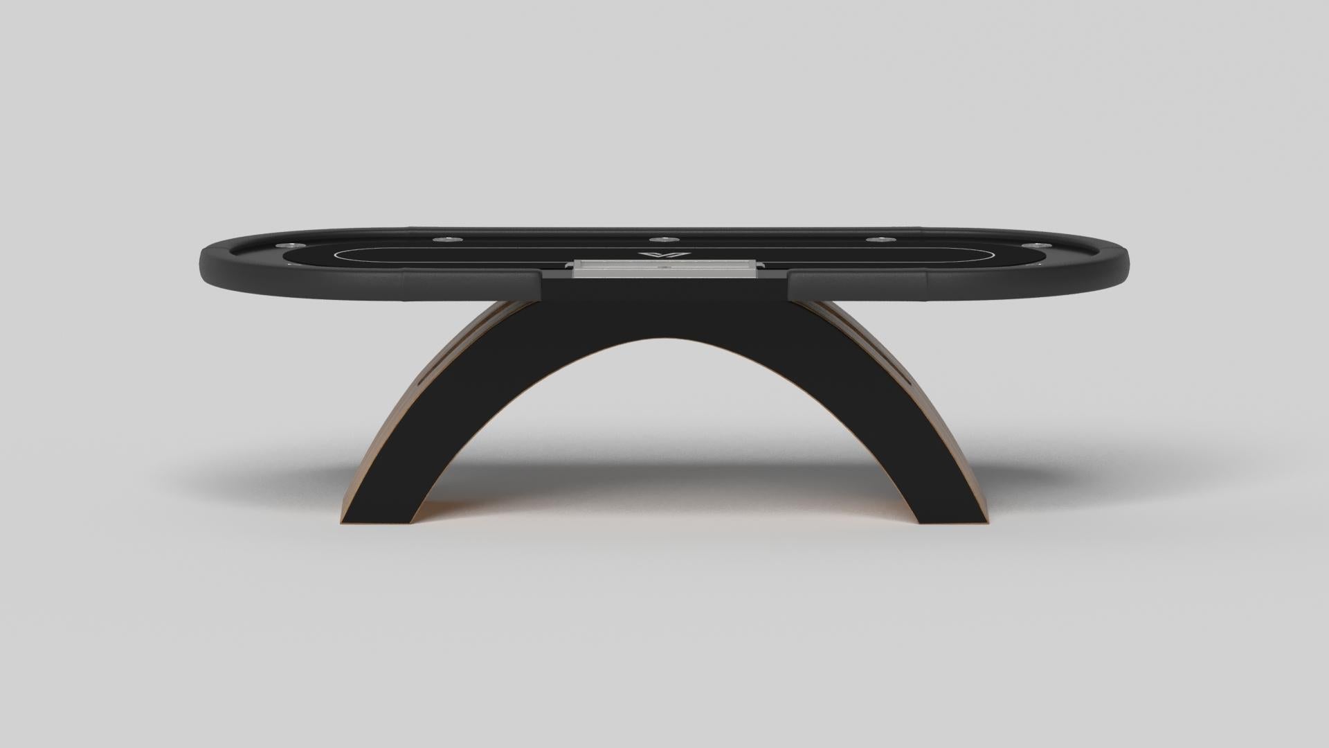 Américain Tables de poker Zenith sur mesure / Bois de teck massif en 8'8
