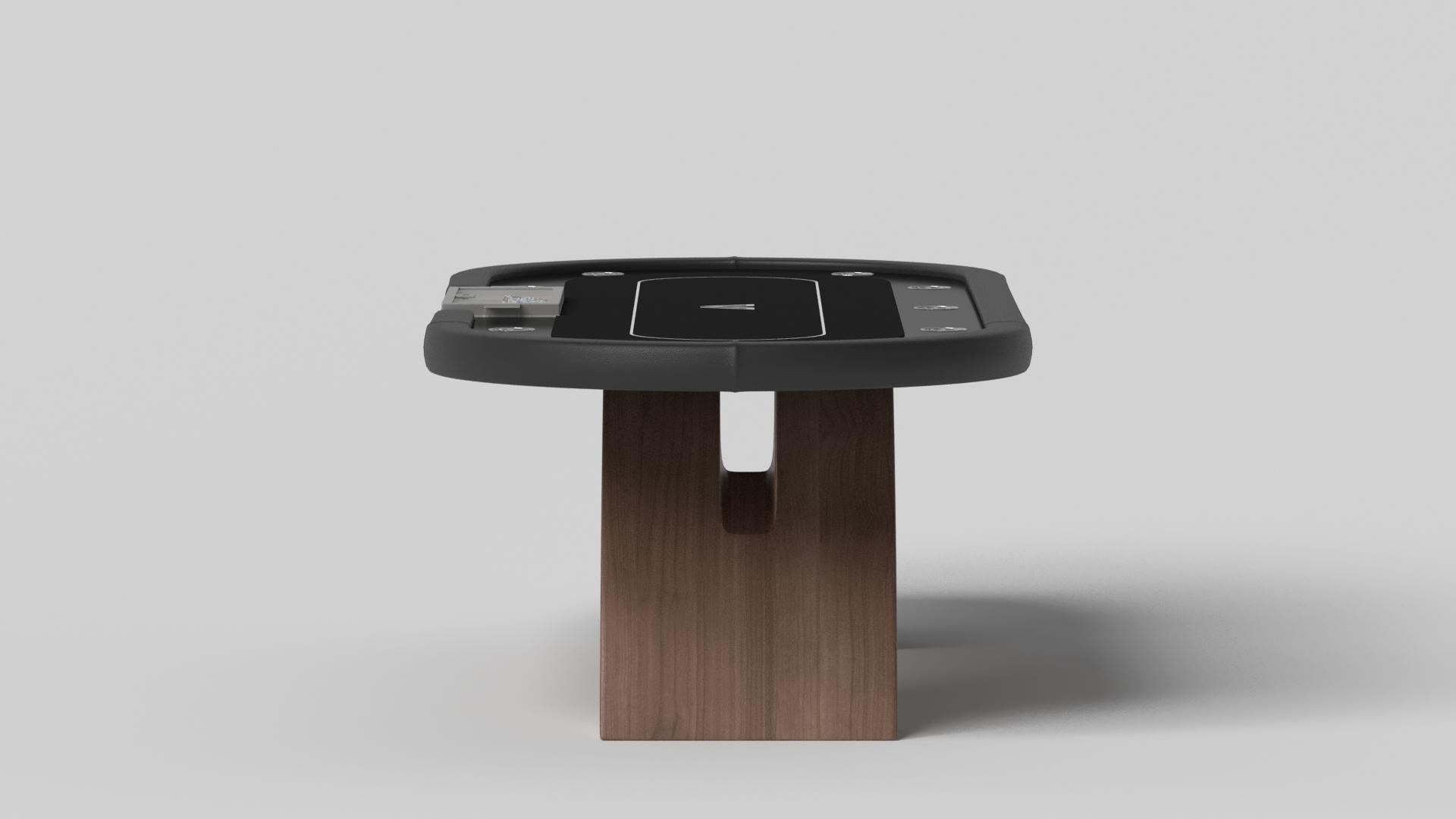 Modern Elevate Customs Zenith Poker Tables / Solid Walnut Wood in 8'8