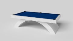 Elevate Customs Zenith Pool Table / Solid Pantone White in 9' - Made in USA