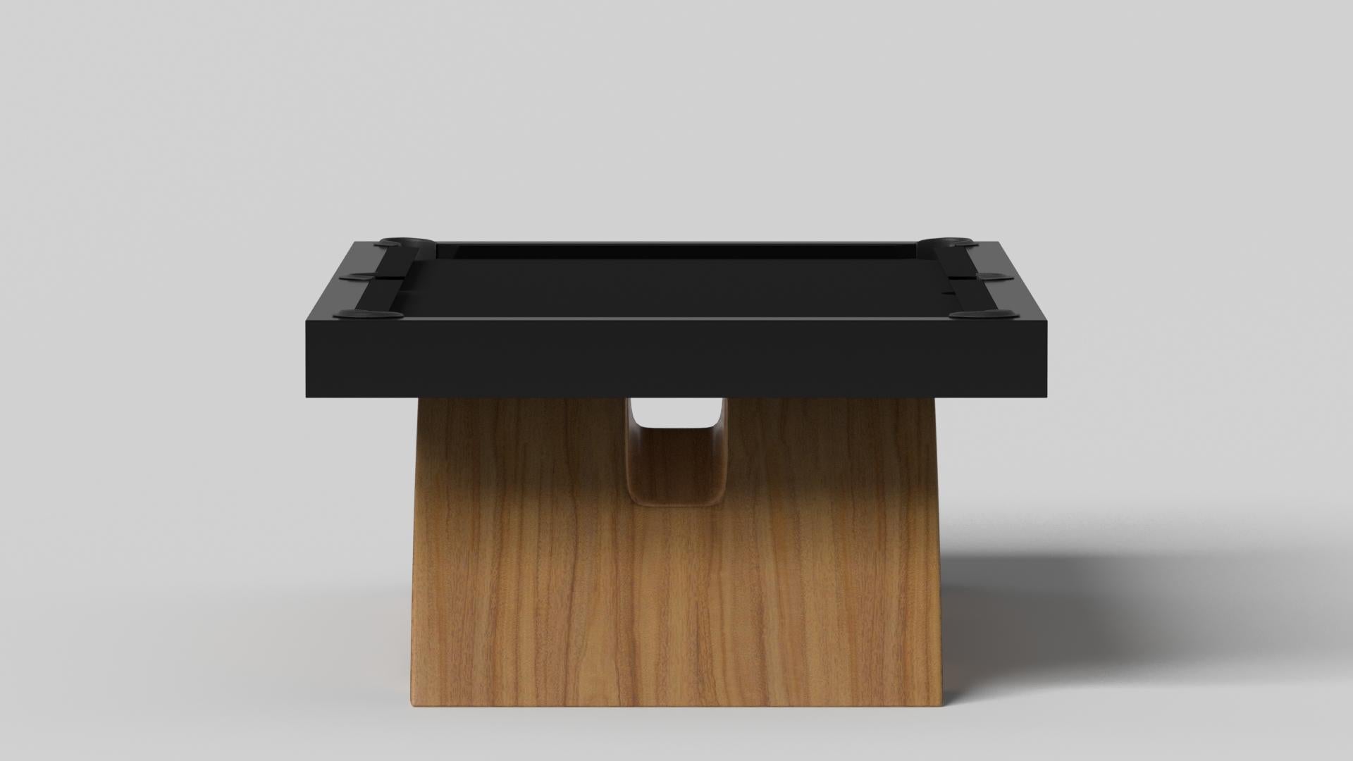 Moderne Elevate Customs Zenith Pool Table / Solid Teak Wood in 7'/8' - Made in USA en vente