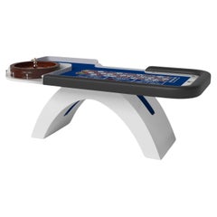Elevate Customs Zenith Roulette Tables / Solid Pantone White Color in 8'2" - USA