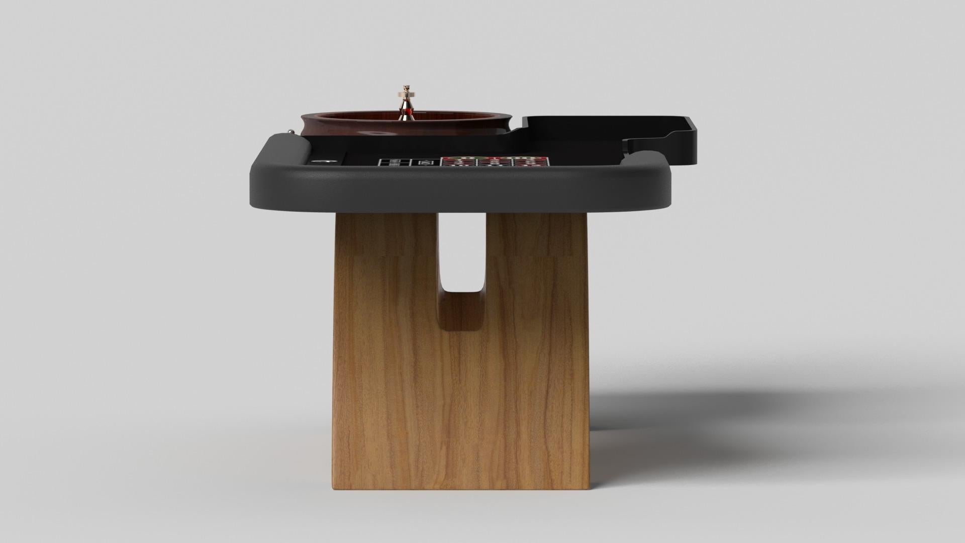 Modern Elevate Customs Zenith Roulette Tables / Solid Teak Wood in 8'2