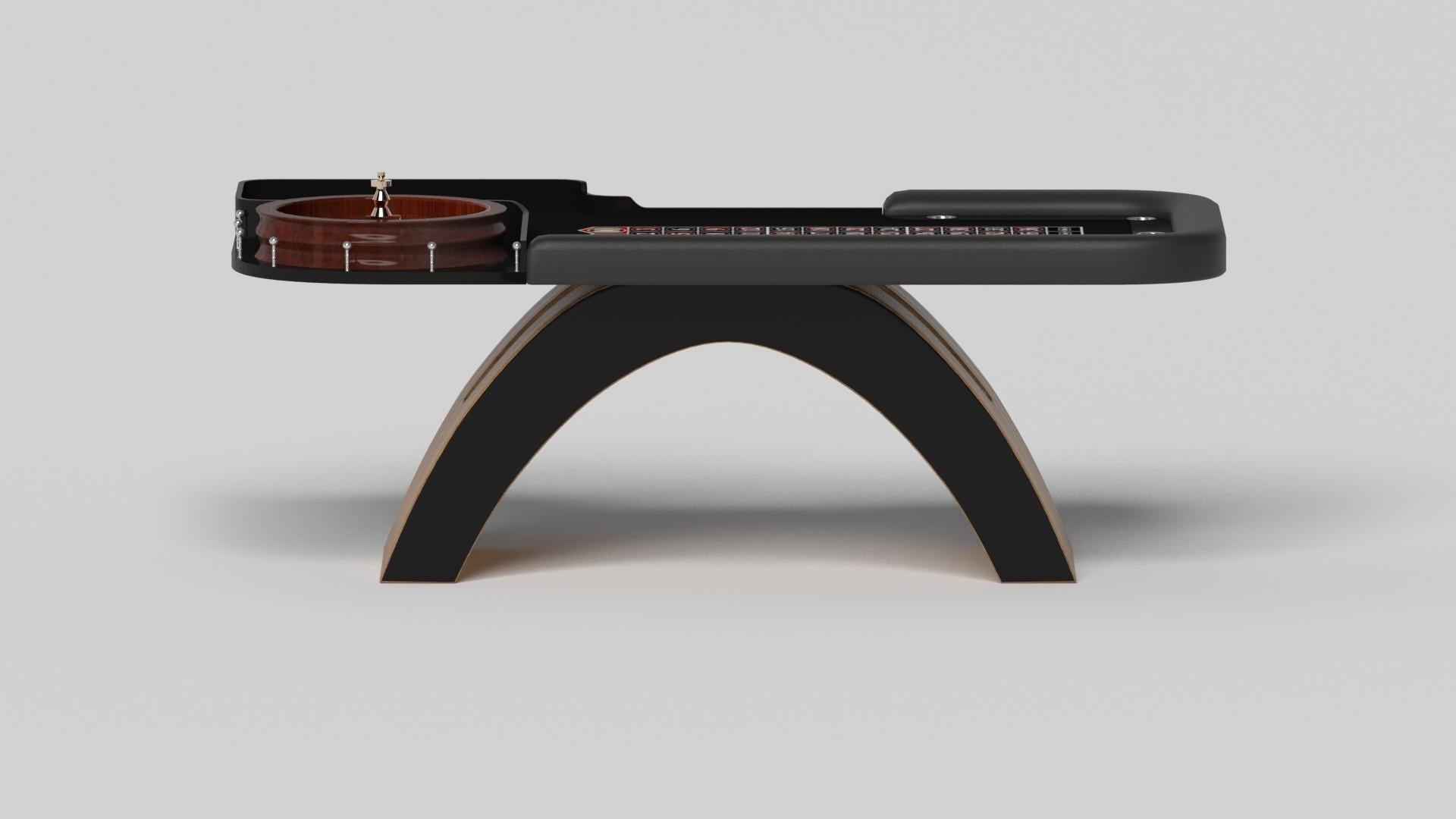 American Elevate Customs Zenith Roulette Tables / Solid Teak Wood in 8'2