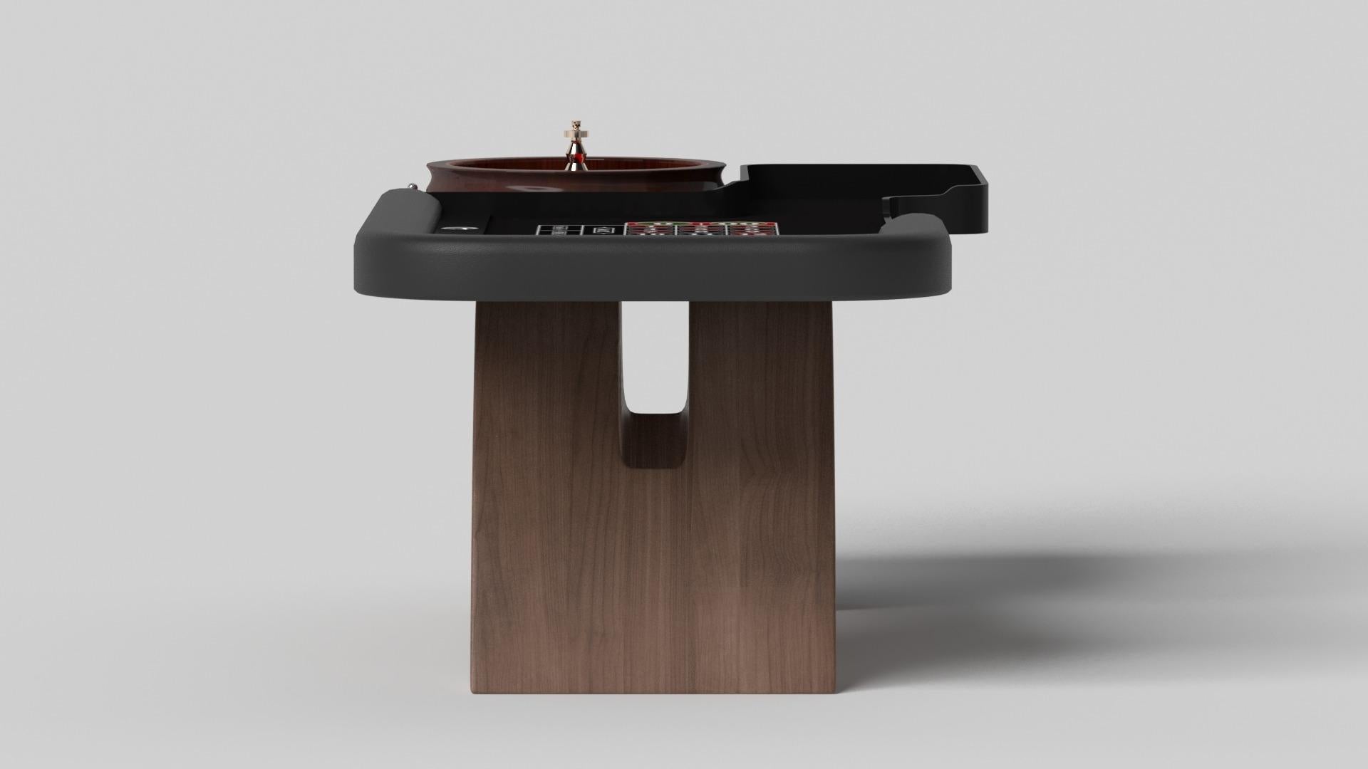 Modern Elevate Customs Zenith Roulette Tables / Solid Walnut Wood in 8'2
