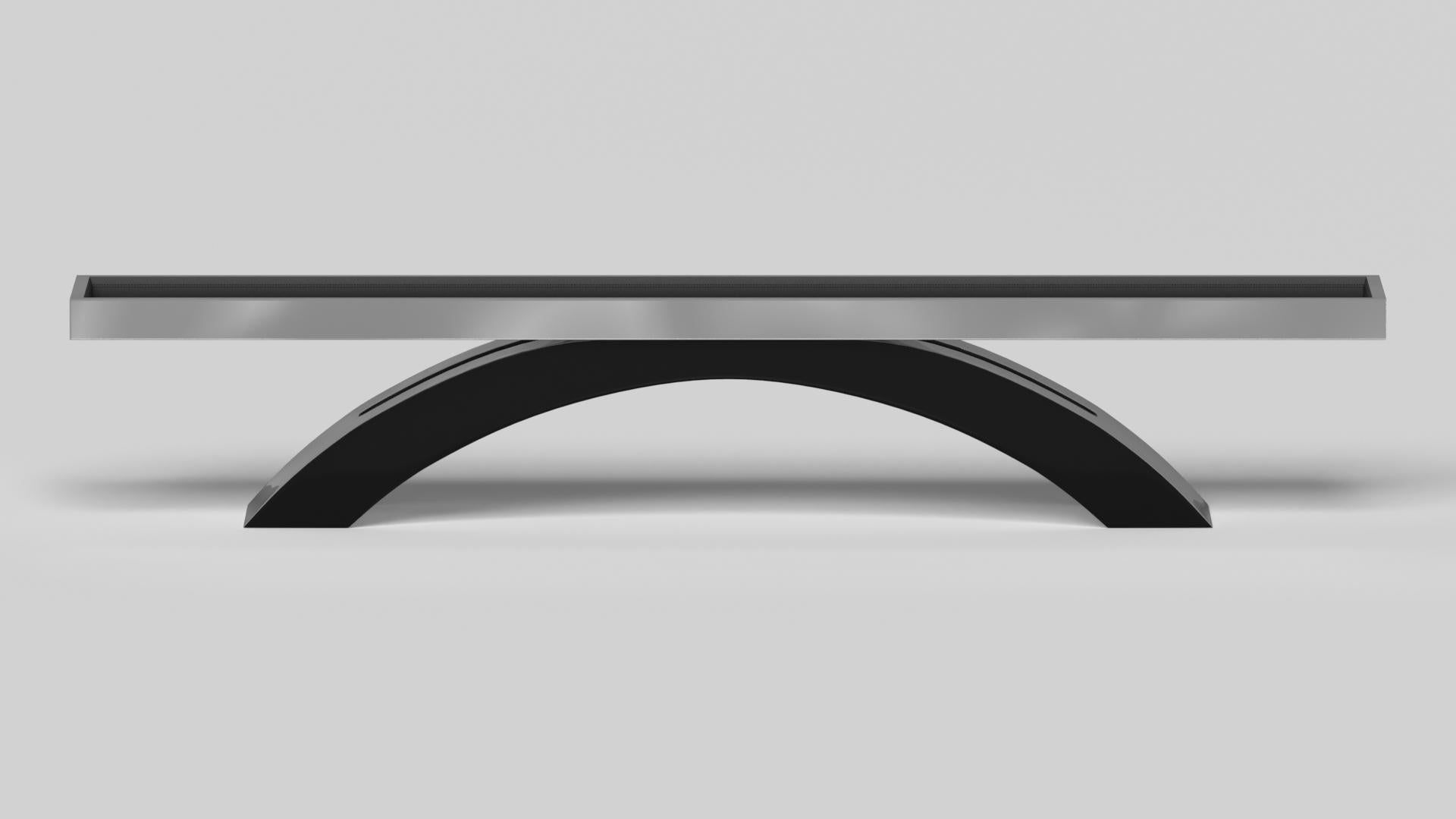 Américain Elevate Customs Zenith Shuffleboard Table/Étiquette en acier inoxydable en 18'-USA en vente