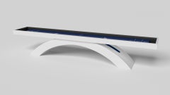 Elevate Customs Zenith Shuffleboard-Tische/Solid Pantone Weiß Farbe in 14' -USA