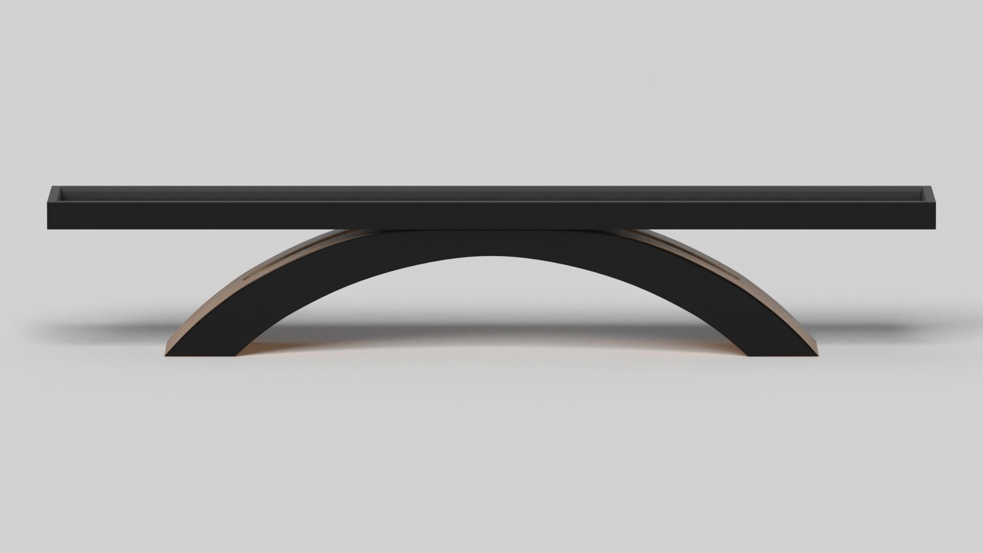 wooden shuffleboard table