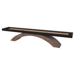 Elevate Customs Zenith Shuffleboard-Tische/Schirmtische aus geformtem Nussbaumholz in 12' -Made in USA