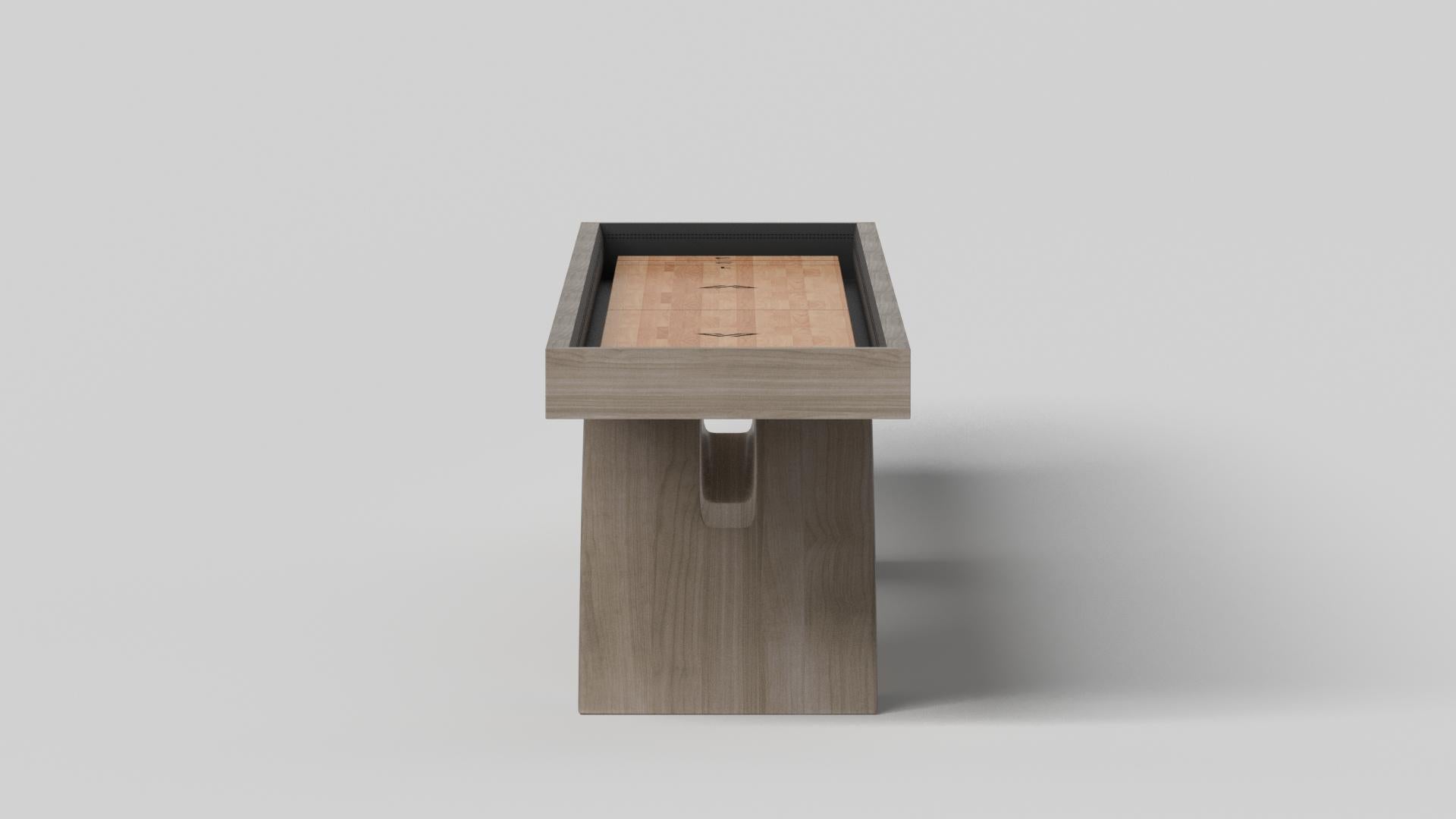 Modern Elevate Customs Zenith Shuffleboard Tables / Solid White Oak Wood in 12' - USA For Sale