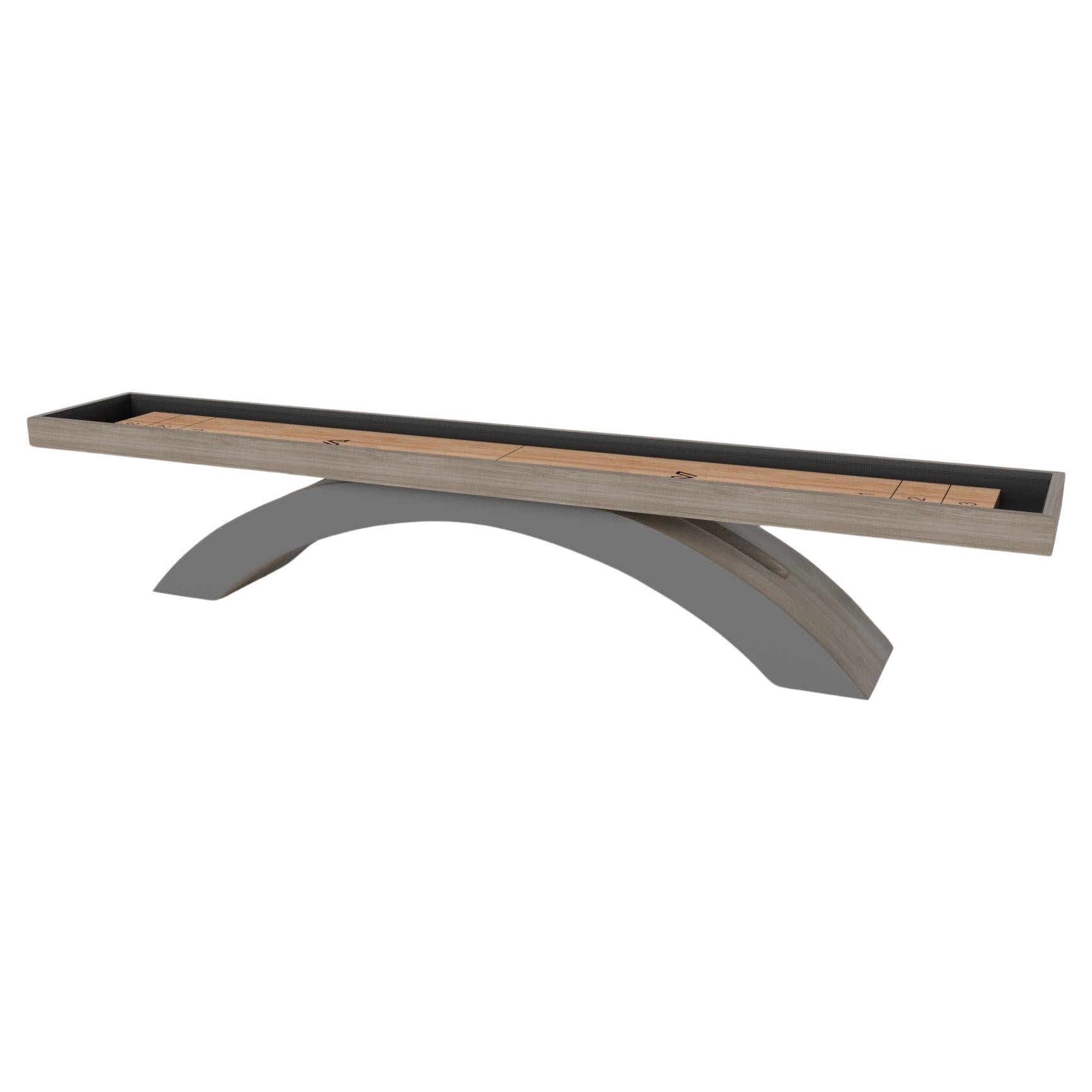 Elevate Customs Zenith Shuffleboard Tables / Solid White Oak Wood in 12' - USA For Sale