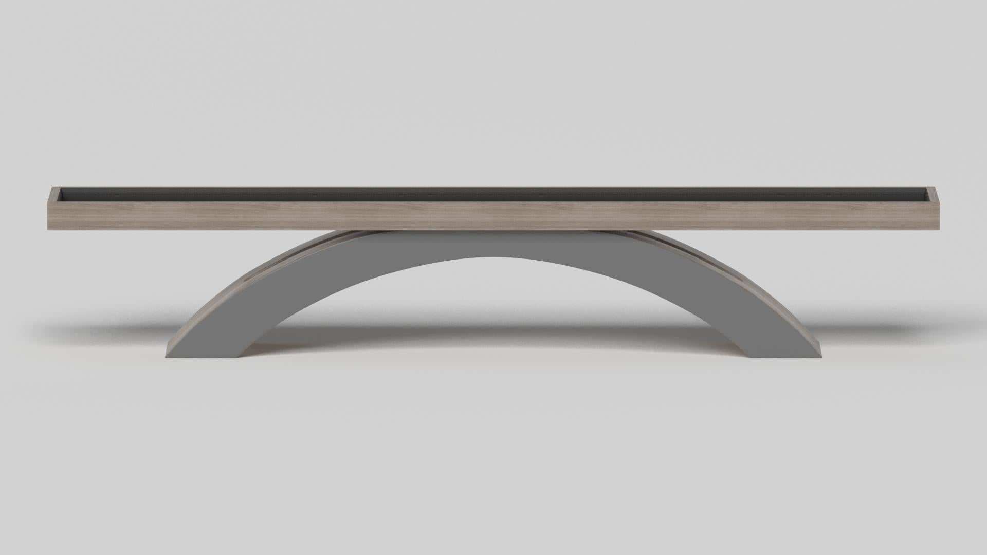 American Elevate Customs Zenith Shuffleboard Tables / Solid White Oak Wood in 22' - USA For Sale