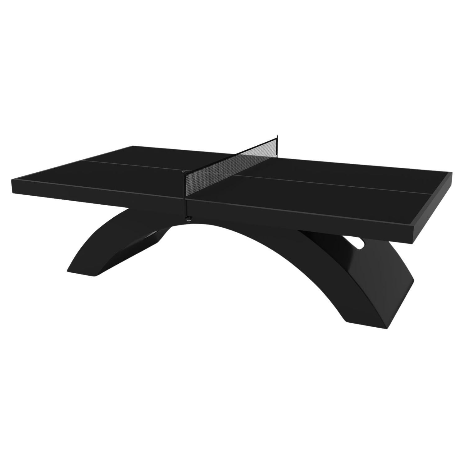 Elevate Customs Zenith Tennis Table / Solid Pantone Black in 9' - Made in USA For Sale