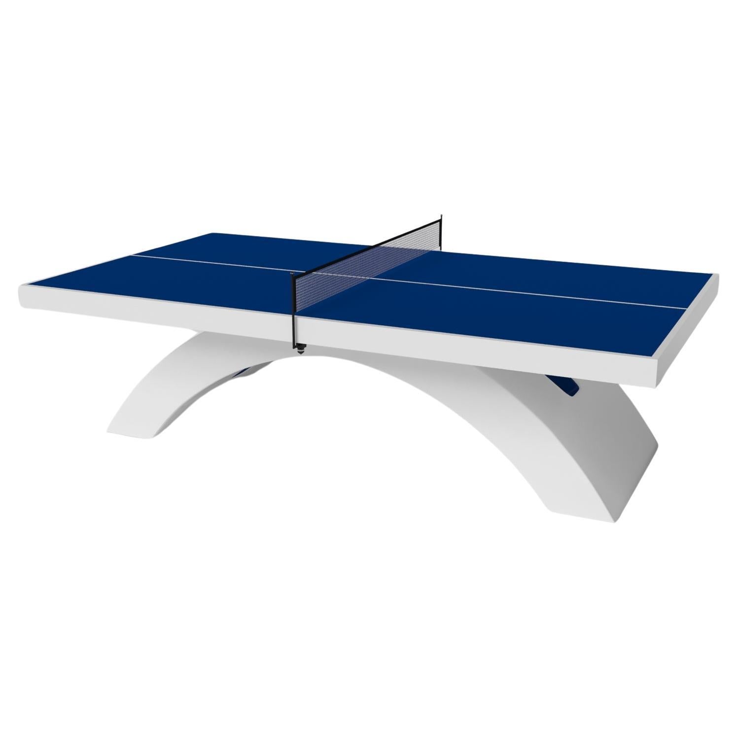 Elevate Customs Zenith Tennis Table / Solid Pantone White in 9' - Made in USA