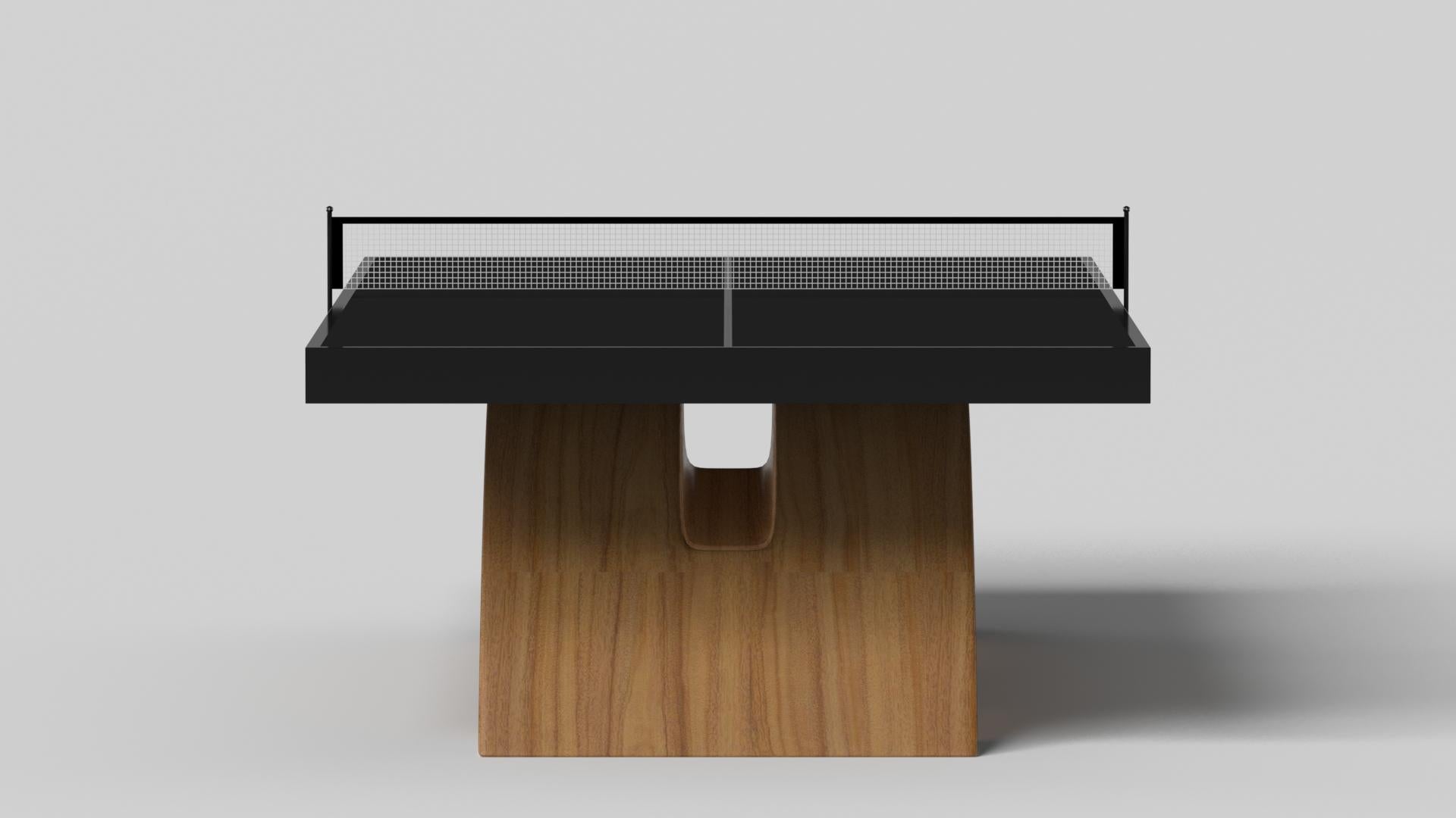Elevate Customs Mesa de tenis Zenith / Madera maciza de teca en 9' - Made in USA Moderno en venta