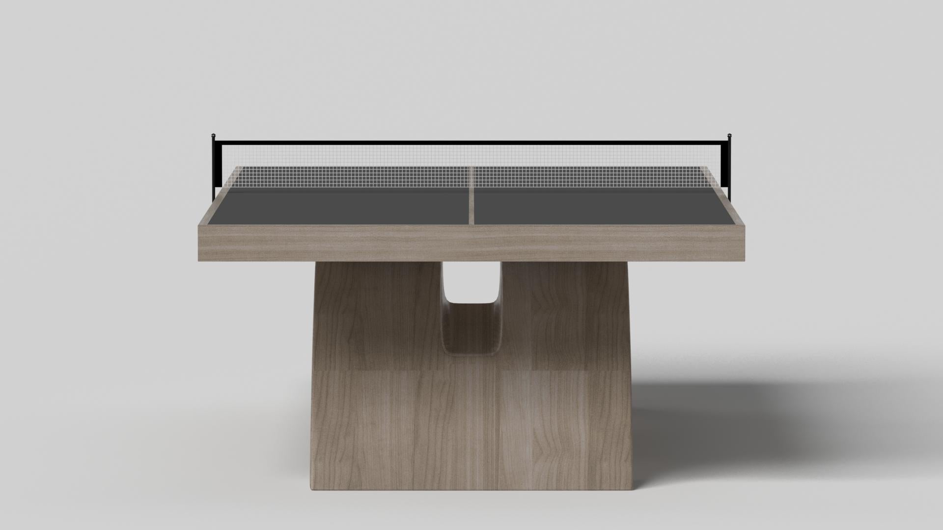 Modern Elevate Customs Zenith Tennis Table / Solid White Oak Wood in 9' - Made in USA For Sale