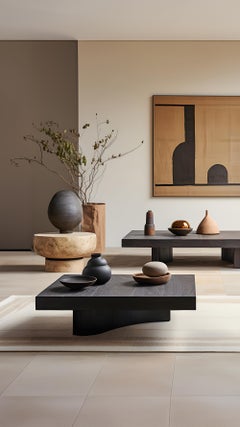 Elevated Square Coffee Table in Natural Oak - Timeless Fundamenta 33 by NONO