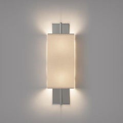 Elevation Sconce, Polished Nickel with Aquarelle Shade