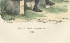 Éleve de l’École Polytechnique, Imperial Guard Uniform Print, France 1843