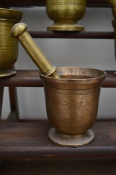 Eleven 17th and 18th Century Flemish Bronze Mortar and Pestles
